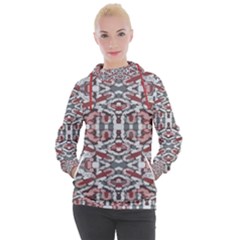 Multicolored Intricate Geometric Pattern Women s Hooded Pullover by dflcprintsclothing