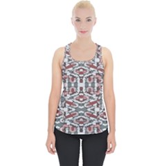 Multicolored Intricate Geometric Pattern Piece Up Tank Top by dflcprintsclothing