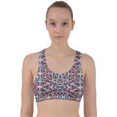 Multicolored Intricate Geometric Pattern Back Weave Sports Bra by dflcprintsclothing