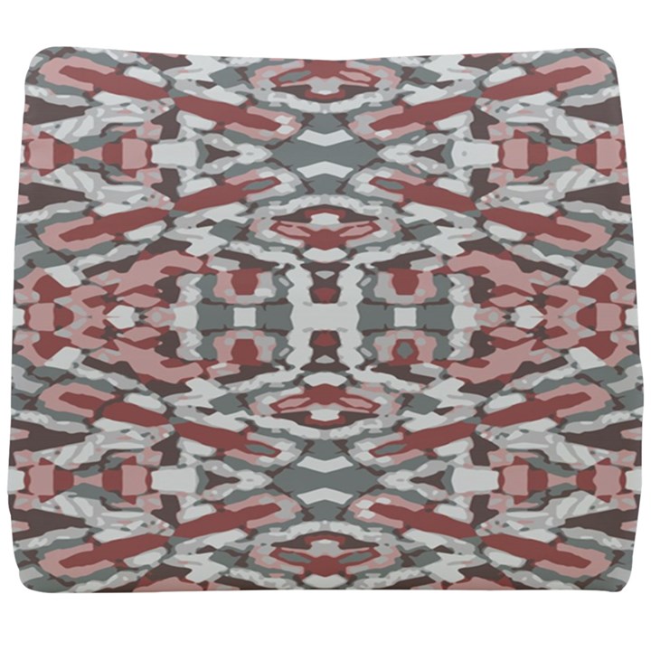 Multicolored Intricate Geometric Pattern Seat Cushion