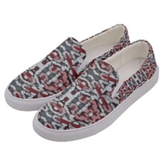 Multicolored Intricate Geometric Pattern Men s Canvas Slip Ons by dflcprintsclothing