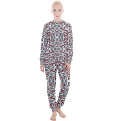 Multicolored Intricate Geometric Pattern Women s Lounge Set by dflcprintsclothing