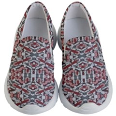 Multicolored Intricate Geometric Pattern Kids Lightweight Slip Ons by dflcprintsclothing