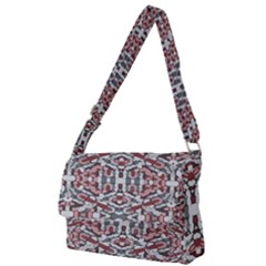 Multicolored Intricate Geometric Pattern Full Print Messenger Bag (s) by dflcprintsclothing