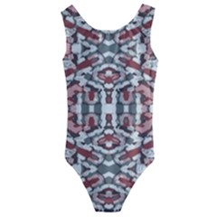 Multicolored Intricate Geometric Pattern Kids  Cut-out Back One Piece Swimsuit by dflcprintsclothing