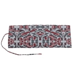 Multicolored Intricate Geometric Pattern Roll Up Canvas Pencil Holder (s) by dflcprintsclothing