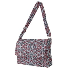 Multicolored Intricate Geometric Pattern Full Print Messenger Bag (l) by dflcprintsclothing