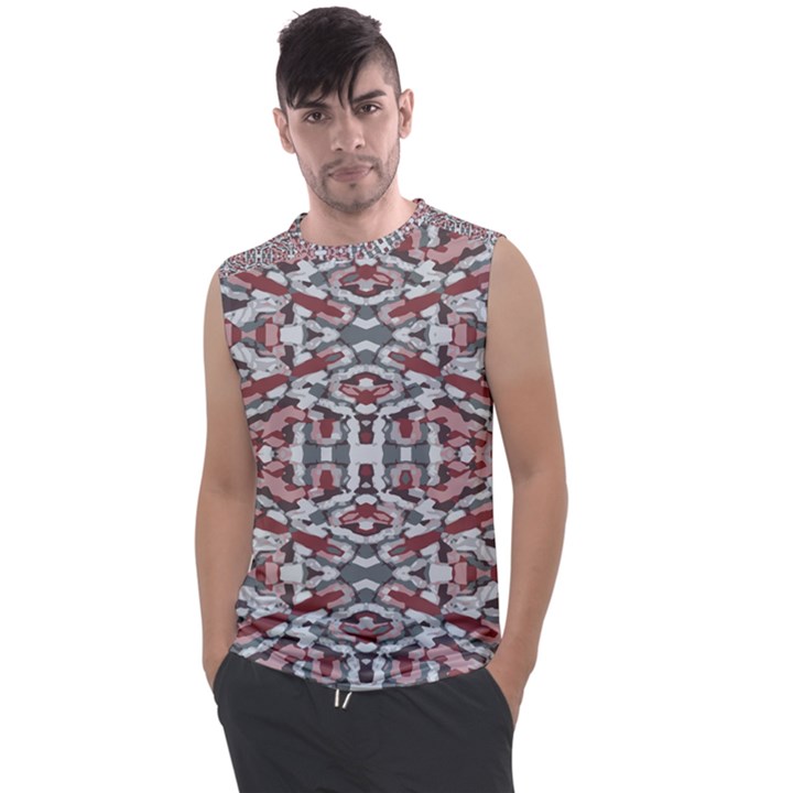 Multicolored Intricate Geometric Pattern Men s Regular Tank Top