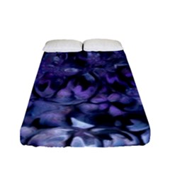 Carbonated Lilacs Fitted Sheet (full/ Double Size) by MRNStudios