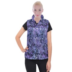 Carbonated Lilacs Women s Button Up Vest