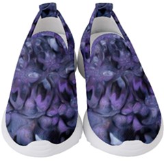 Carbonated Lilacs Kids  Slip On Sneakers by MRNStudios