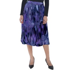 Carbonated Lilacs Classic Velour Midi Skirt  by MRNStudios