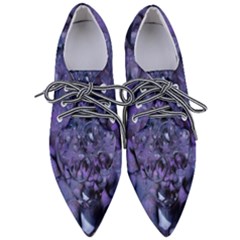 Carbonated Lilacs Pointed Oxford Shoes by MRNStudios