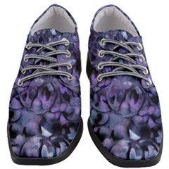 Carbonated Lilacs Women Heeled Oxford Shoes by MRNStudios