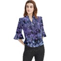 Carbonated Lilacs Loose Horn Sleeve Chiffon Blouse View1