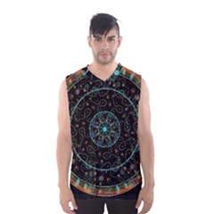 Mandala - 0008b - The Coffee Eye Men s Basketball Tank Top by WetdryvacsLair