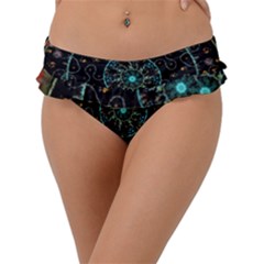 Mandala - 0008b - The Coffee Eye Frill Bikini Bottom by WetdryvacsLair