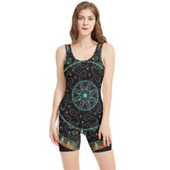 Mandala - 0008b - The Coffee Eye Women s Wrestling Singlet by WetdryvacsLair