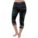 Mandala - 0008b - The Coffee Eye Lightweight Velour Capri Yoga Leggings View4