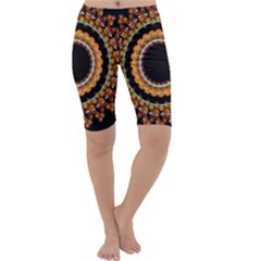 Mandala - 0009 - A Fast 24 Cropped Leggings  by WetdryvacsLair