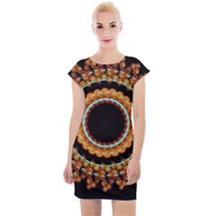 Mandala - 0009 - A Fast 24 Cap Sleeve Bodycon Dress by WetdryvacsLair