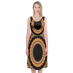 Mandala - 0009 - A Fast 24 Midi Sleeveless Dress by WetdryvacsLair