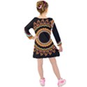 Mandala - 0009 - A Fast 24 Kids  Long Sleeve Velvet Dress View2