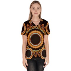 Mandala - 0009 - A Fast 24 Women s V-neck Scrub Top by WetdryvacsLair