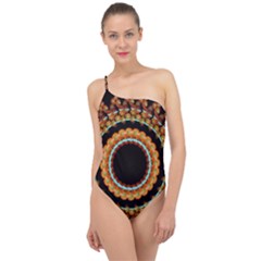 Mandala - 0009 - A Fast 24 Classic One Shoulder Swimsuit by WetdryvacsLair