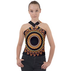 Mandala - 0009 - A Fast 24 Cross Neck Velour Top by WetdryvacsLair