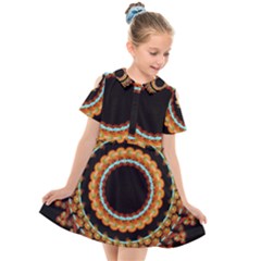 Mandala - 0009 - A Fast 24 Kids  Short Sleeve Shirt Dress by WetdryvacsLair