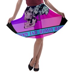 Emergency Taco Delivery Service A-line Skater Skirt by WetdryvacsLair