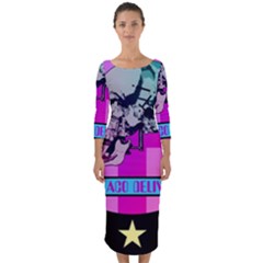 Emergency Taco Delivery Service Quarter Sleeve Midi Bodycon Dress by WetdryvacsLair