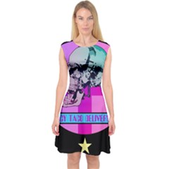 Emergency Taco Delivery Service Capsleeve Midi Dress by WetdryvacsLair