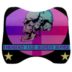 Emergency Taco Delivery Service Velour Head Support Cushion by WetdryvacsLair