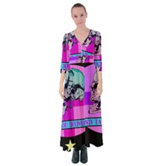 Emergency Taco Delivery Service Button Up Maxi Dress by WetdryvacsLair