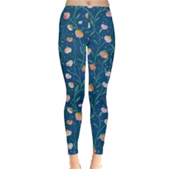 Unusual Flowers Leggings  by SychEva