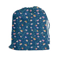 Unusual Flowers Drawstring Pouch (2xl) by SychEva