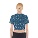 Unusual Flowers Cotton Crop Top View2