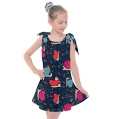 Romantic Snails Kids  Tie Up Tunic Dress by SychEva