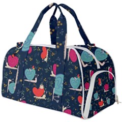 Romantic Snails Burner Gym Duffel Bag by SychEva