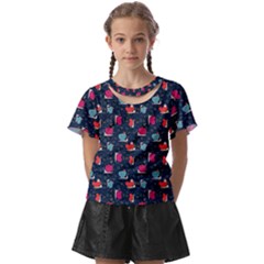 D52f0637-744d-4ef4-ba98-88c2841689d2 Kids  Front Cut Tee by SychEva