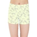 Little men in yellow Kids  Sports Shorts View1