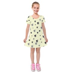 Pattern Cupido Kids  Short Sleeve Velvet Dress