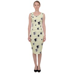 Pattern Cupido Sleeveless Pencil Dress