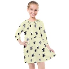 Pattern Cupido Kids  Quarter Sleeve Shirt Dress by JustToWear