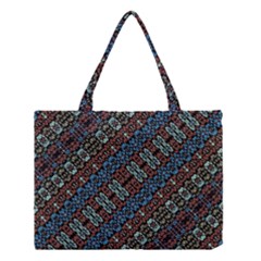 Multicolored Mosaic Print Pattern Medium Tote Bag by dflcprintsclothing