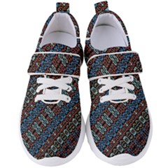 Multicolored Mosaic Print Pattern Women s Velcro Strap Shoes by dflcprintsclothing