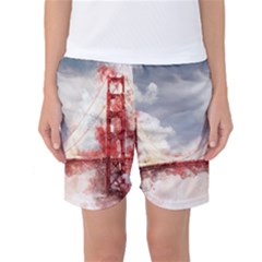 Golden Gate Bridge Women s Basketball Shorts by goljakoff