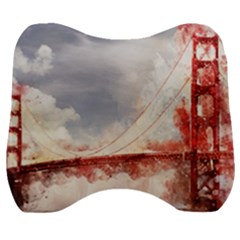 Golden Gate Bridge Velour Head Support Cushion by goljakoff